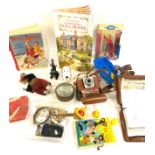 Basket of vintage toys etc