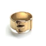 9ct gold buckle ring weight 5.9g