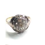 18ct gold art deco diamond ring 2.6g