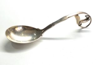 Large georg jensen silver serving spoon