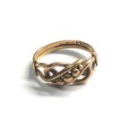 9ct gold vintage knot ring (2.5g)