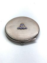Military badge silver compact