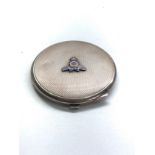 Military badge silver compact