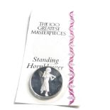 The 100 greatest masterpieces 1978 Hallmarked Silver 2oz medallion