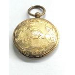 Antique 9ct gold back and front locket 1852 does not close tight