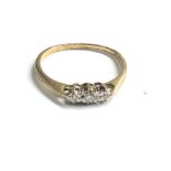 9ct gold diamond ring weight 1.6g