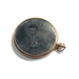 9ct gold Victorian double sided photo locket (3.5g)