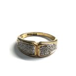 9ct gold diamond ring (3.2g)