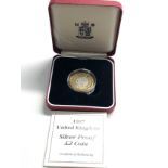 1997 silver proof £2 coin
