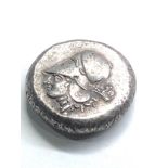 Greek style silver coin weight 19.8g
