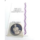 The 100 greatest masterpieces 1978 Hallmarked Silver 2oz medallion