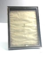 Antique hallmarked silver picture frame retailed by Selfridge London measures approx 22.5cm by 17.