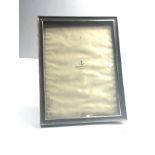 Antique hallmarked silver picture frame retailed by Selfridge London measures approx 22.5cm by 17.