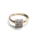 9ct gold diamond ring weight 1g