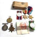 ww1 & ww2 family medal group 1914-15 trio to l-25384 dvs.f.c.livesey r.f.a