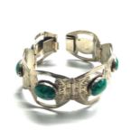 Taxco silver stone set bracelet