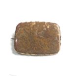 Antique 14ct gold framed moss agate brooch 14g