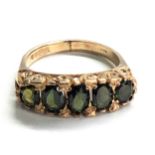 9ct gold tourmaline ring weight 4g