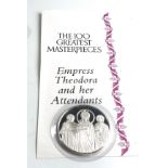 The 100 greatest masterpieces 1978 Hallmarked Silver 2oz medallion