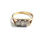 9ct gold diamond ring weight 2.3g