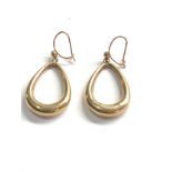 9ct gold vintage teardrop earrings (2.2g)