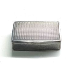 Vintage silver pill box