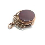 Antique 9ct gold swivel fob 7.7g