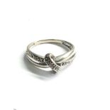 9ct white gold diamond ring weight 1.8g