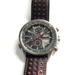 Citizen RAF red arrows world chronograph wr 200m gents eco drive working order but no warranty given
