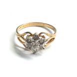 9ct gold diamond ring weight 2.6g