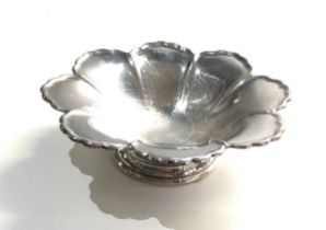 silver sweet dish measures approx 14cm dia height 4.6cm weight 114g