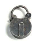 Victorian silver bracelet padlock