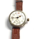 Waltham silver trench watch spares or repair