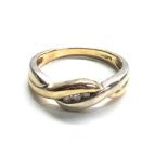 9ct gold diamond ring weight 2.7g