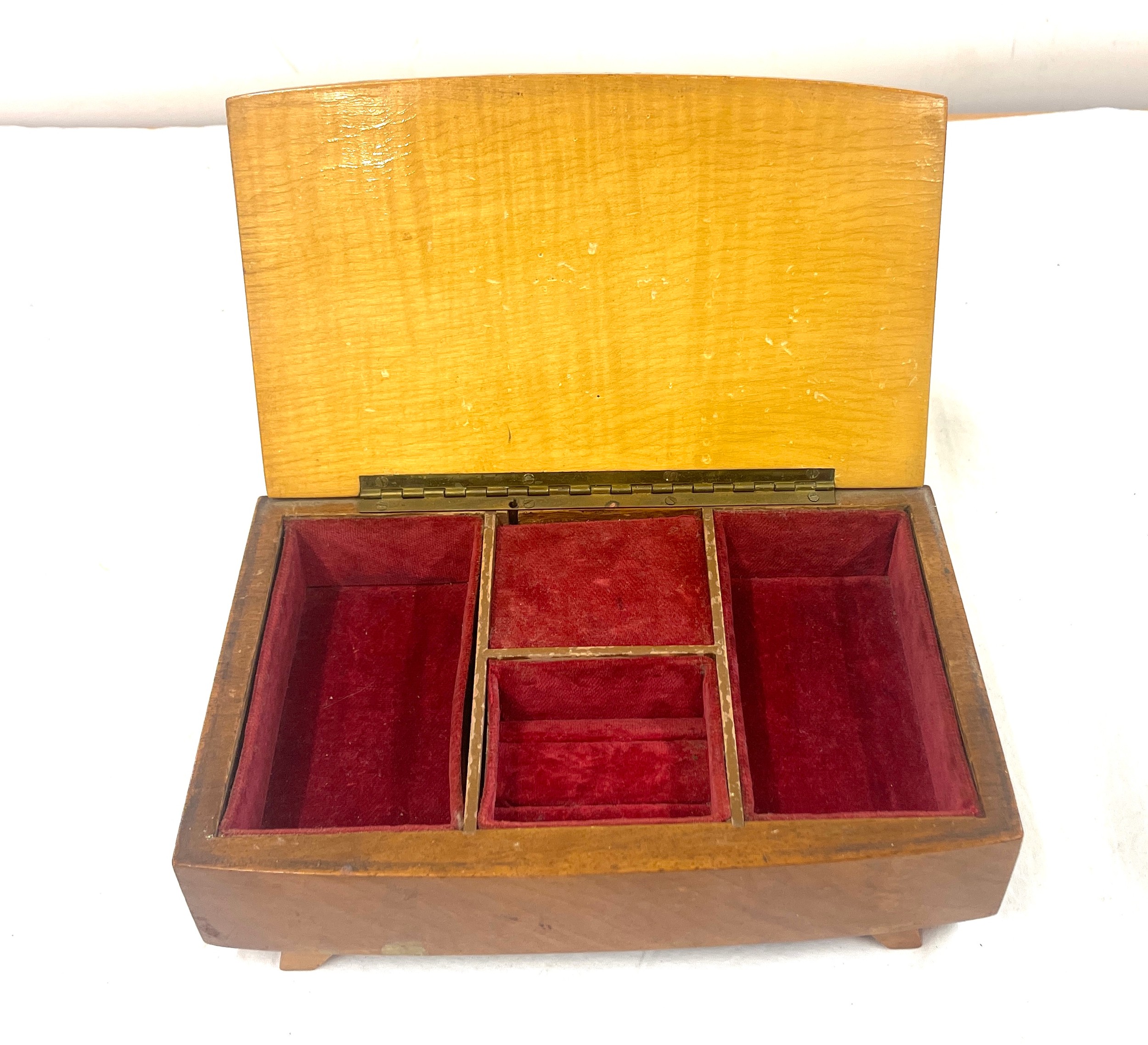 2 Wooden jewellery boxes , one musical - Image 5 of 5