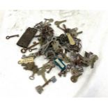 Large selection of assorted keys