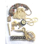 Selection of vintage bone jewellery