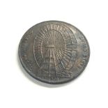 1901 Earls Court gigantic wheel token good grade