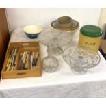Selection of kitchenalia includes cutlery etc