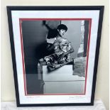 Local artist Phil Monk, signed framed erotica photographic art titled Introspection dated 2000,