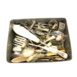 Vintage tin of cutlery