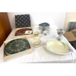 Selection of miscellaneous includes 2 Pieces of Binganne by Clarice Cliff, carlton ware dish,