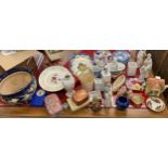 Selection of miscellaneous includes jewellery stands, pottery, lady figures etc