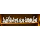 Large selection of crested china ware