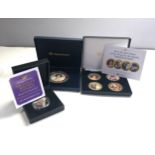 Boxed photographic £5 pound coins with coa & large diamond jubilee coin all boxed