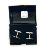 Pair of silver Hdia/n silver hallmarked cufflinks