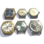 6 Vintage gents wristwatches