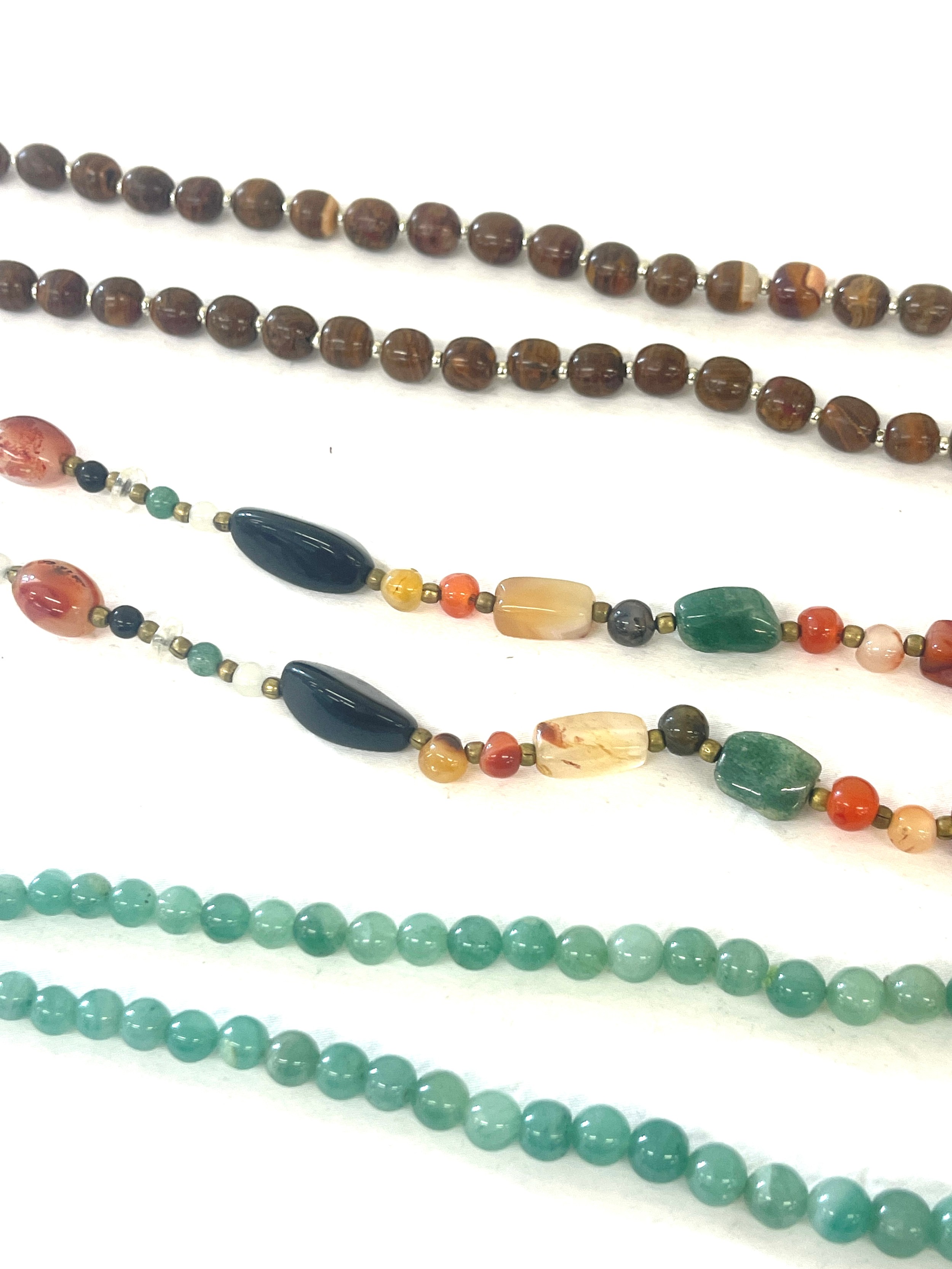 3 vintage ladies glass bead necklaces - Image 3 of 4