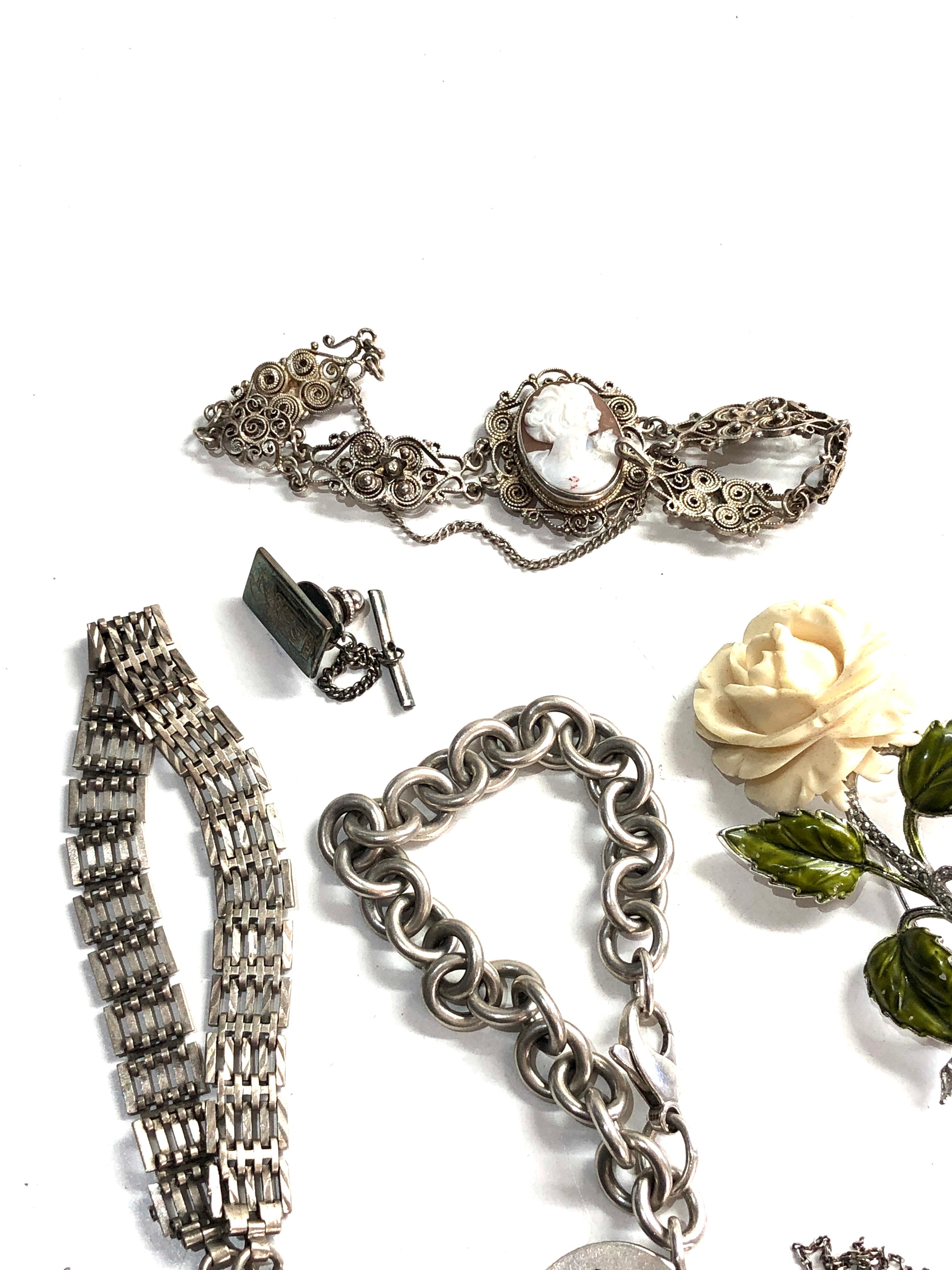 Selection of vintage silver jewellery - Image 4 of 4