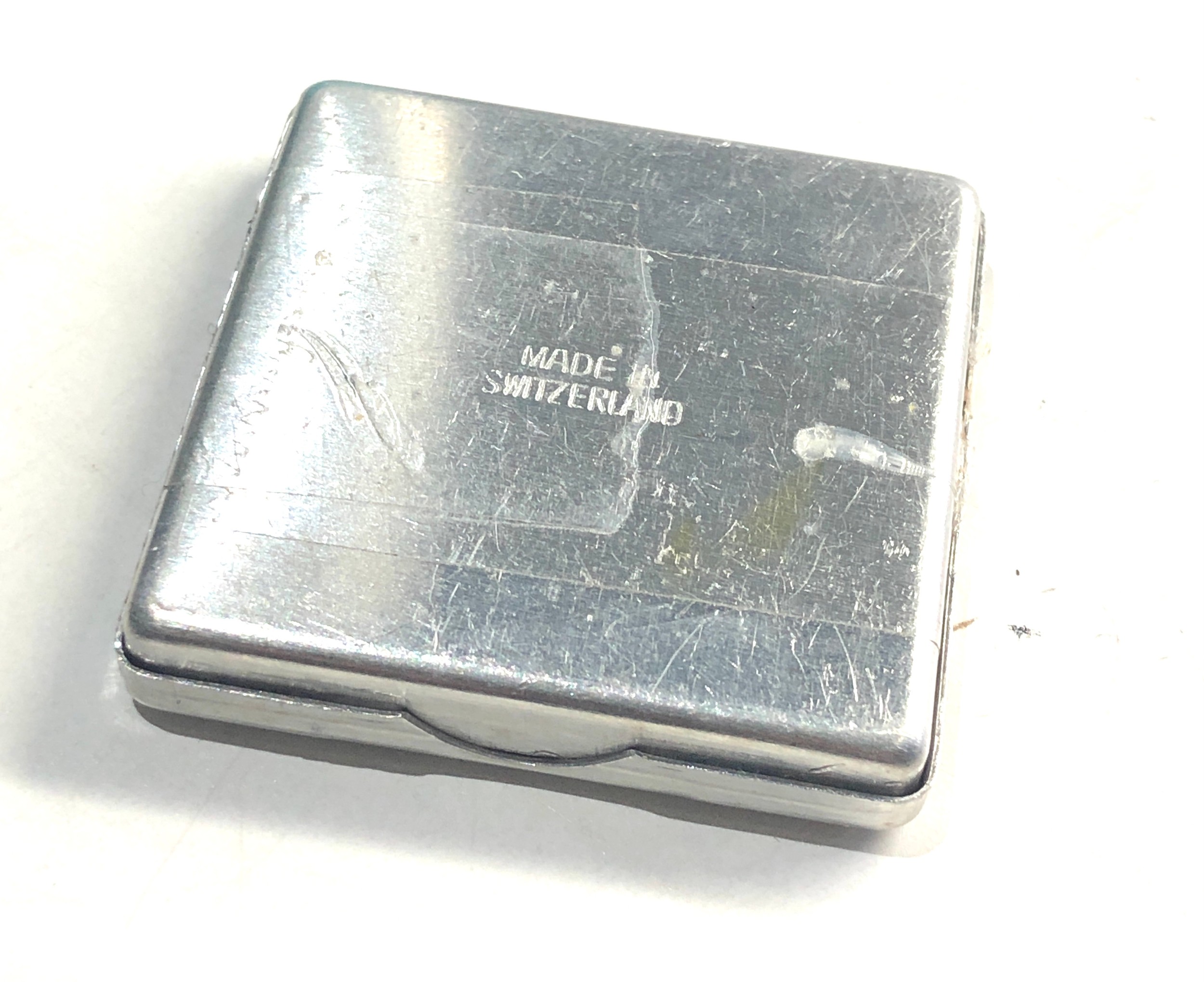 Rolex tin aluminium metal container for parts dial bezel storage box measures approx 4.4cm tape - Image 3 of 3